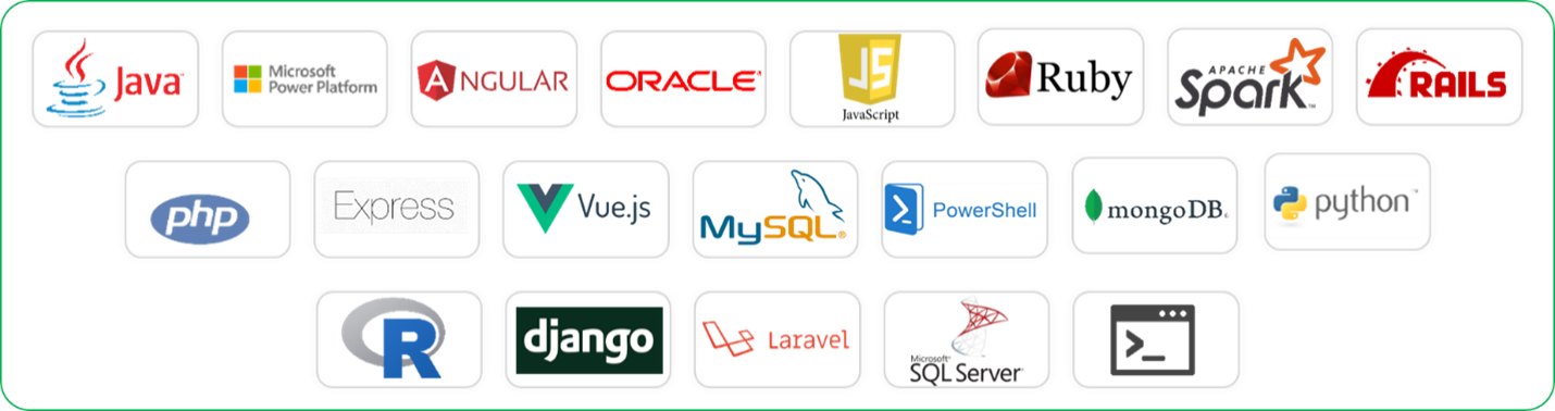 Application development service logos