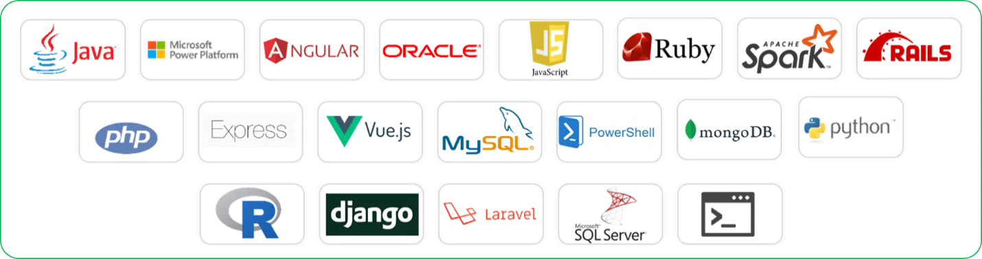 Application development service logos